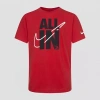 Nike 3brand By Russell Wilson Big Boys Crew Neck Short Sleeve Graphic T-shirt In Red