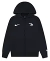 Nike 3brand By Russell Wilson Big Kid Boys Long Sleeve Fleece Zipper Active Hoodie In Black