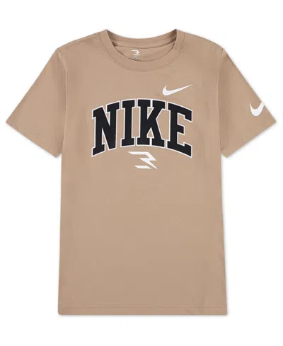 Nike 3brand By Russell Wilson Kids' Big Boys Graphic Print T-shirt In Brown