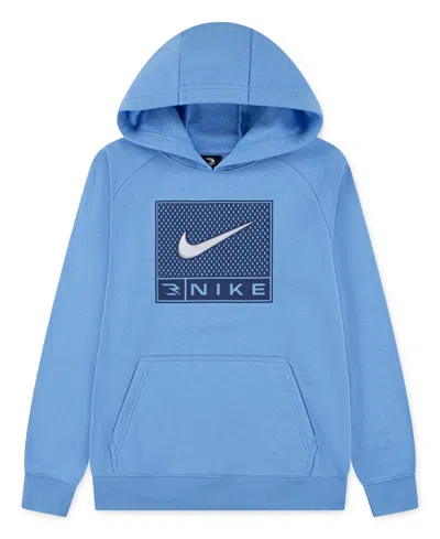 Nike 3brand By Russell Wilson Kids' Big Boys Mesh Hoodie In Blue