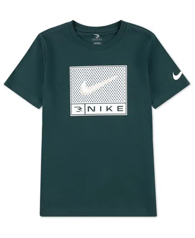 Nike 3brand By Russell Wilson Kids' Big Boys Sport Mesh Graphic T-shirt In Green