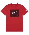 Nike 3brand By Russell Wilson Big Boys Sport Mesh Graphic T-shirt In Red
