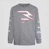 Nike 3brand By Russell Wilson Big Kid Boys Crew Neck Long Sleeve Active T-shirt In Gray