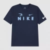 Nike 3brand By Russell Wilson Big Kid Boys Crew Neck Short Sleeve Regular Fit Graphic T-shirt In Blue