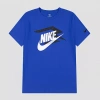 Nike 3brand By Russell Wilson Big Kid Boys Crew Neck Short Sleeve Regular Fit Graphic T-shirt In Blue