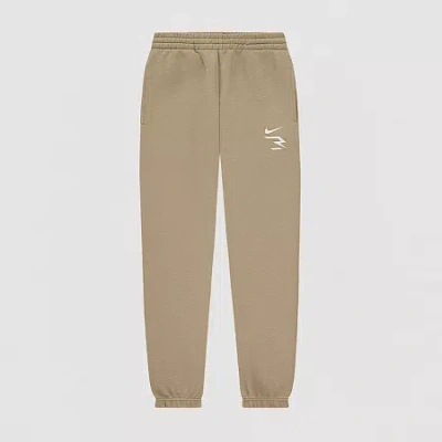 Nike 3brand By Russell Wilson Big Kid Boys Cuffed Mid Rise Regular Fit Jogger Pant In Brown