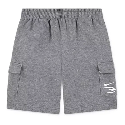Nike 3brand By Russell Wilson Big Kid Boys French Terry Cargo Short In Gray