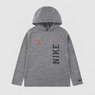 Nike 3brand By Russell Wilson Big Kid Boys Hooded Long Sleeve Regular Fit Thermal Top In Gray