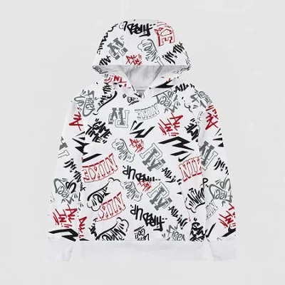 Nike 3brand By Russell Wilson Big Kid Boys Long Sleeve Fleece Active Hoodie In White