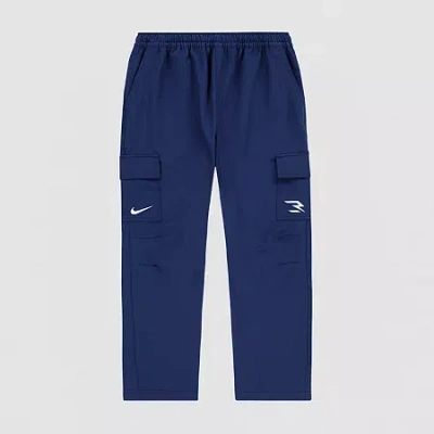 Nike 3brand By Russell Wilson Big Kid Boys Mid Rise Cuffed Active Cargo Pant In Blue