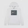Nike 3brand By Russell Wilson Boys Long Sleeve Fleece Active Hoodie In White