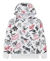 Nike 3brand By Russell Wilson Graffiti-printed Cropped Hoodie In Multi