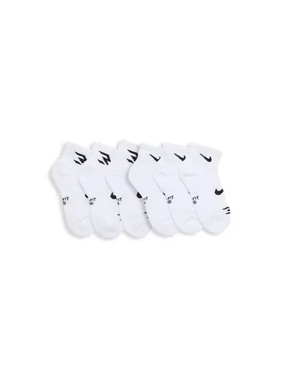 Nike 3brand By Russell Wilson Kids' Little Boy's & Boy's 3-pack Performance Socks In White