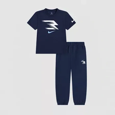 Nike 3brand By Russell Wilson Kids' Little Boys 2-pc. Pant Set In Blue