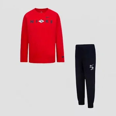 Nike 3brand By Russell Wilson Kids' Little Boys 2-pc. Pant Set In Red