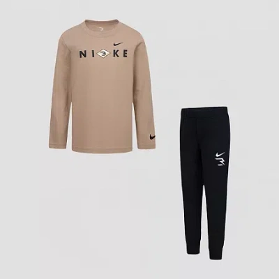 Nike 3brand By Russell Wilson Kids' Little Boys 2-pc. Pant Set In Brown