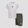 Nike 3brand By Russell Wilson Little Boys 2-pc. Short Set In Gray