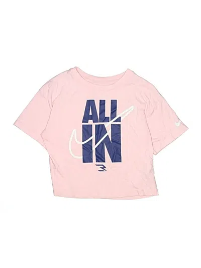 Pre-owned Nike 3brand By Russell Wilson Kids' Short Sleeve T-shirt In Pink
