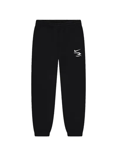 Nike Kids' 3brand Fleece Track Pants In Black