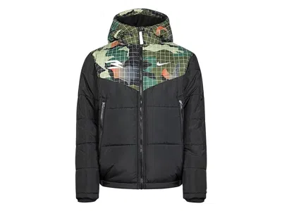 Nike Kids' 3brand Stadium Puffer Jacket Boys Black Long Sleeve Full Zip Gbo46