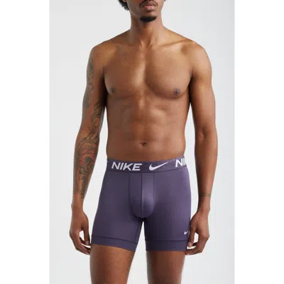 Nike 3-pack Dri-fit Essential Micro Boxer Briefs In Sport Red