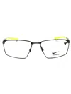 Nike 4311 Rectangular Unisex Eyeglasses In Black