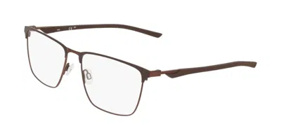 Nike 4321 Men's Glasses, Brown, Size 57 In Matte Brown On Satin Mocha