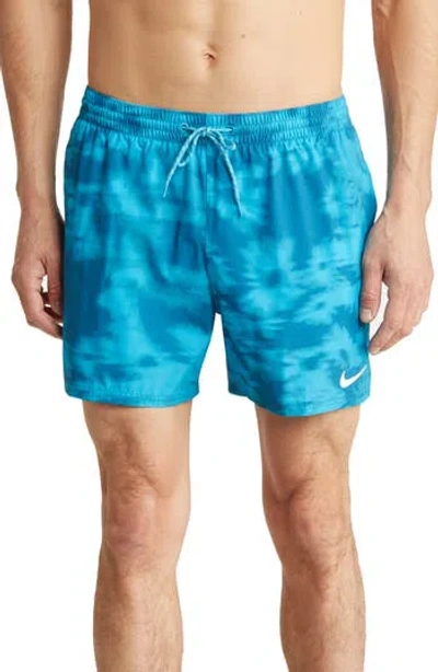 Nike 5-inch Volley Swim Shorts In Blue Lightning