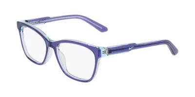 Nike 5063 409 Women's Glasses Purple Size 50 - Free Lenses - Blue Light Block Available