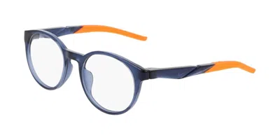 Nike 5107 Men's Glasses, Blue, Size 47 In Midnight Navy Blue