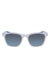 Nike 53mm Stint Rectangle Sunglasses In Clear-rcr Blue-grad