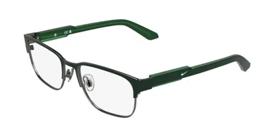 Nike 5402 Men's Glasses, Green, Size 51 In Matte Green On Gunmetal