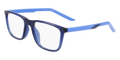 Nike 5543 410 Men's Glasses Blue Size 49 - Free Lenses - Blue Light Block Available