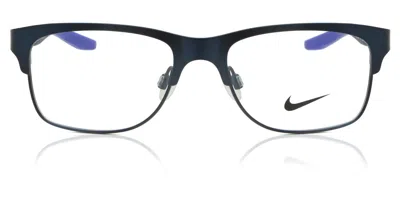 Nike 5590 410 Occhiali Da Vista Blu Per Uomo (solo Montatura) In Black