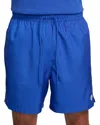 Nike 6 Club Woven Flow Shorts In Game Royal
