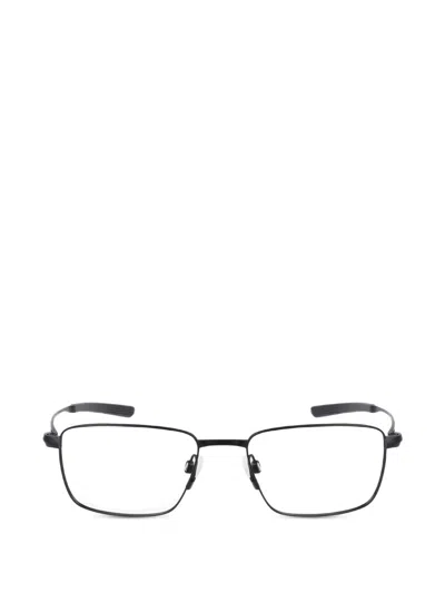 Nike 6046 Titanium Rectangle-frame Glasses In Black