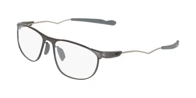 Nike 6096 Men's Glasses, Gunmetal, Size 56 In Satin Gunmetal