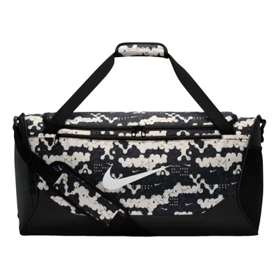 NIKE Nike 60L Medium Brasilia Allover Print Training Duffel Bag 'Chalk Black White'