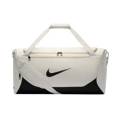 Pre-owned Nike 60l Medium Brasilia Duffel Bag 'light Bone/black/black' | White | Men's Size Onesize