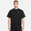 Nike Solo Swoosh Short Sleeve French Terry Top 'black'