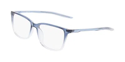 Nike 7019 461 Women's Glasses Blue Size 54 - Free Lenses - Blue Light Block Available In Gray