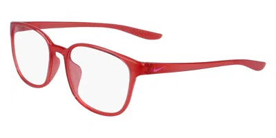 Nike 7026 610 Occhiali Da Vista Rossi Per Donna (solo Montatura) In Orange