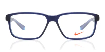Nike 7092 405 Occhiali Da Vista Blu Per Uomo (solo Montatura) In Blue