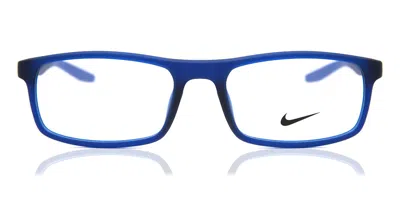 Nike 7119 401 Occhiali Da Vista Blu Per Uomo (solo Montatura) In Blue