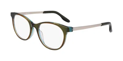 Nike 7173 Women's Glasses, Green, Size 51 In Black