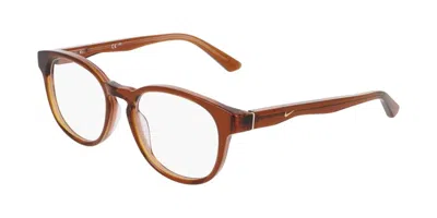 Nike 7182 219 Men's Glasses Brown Size 51 - Free Lenses - Blue Light Block Available