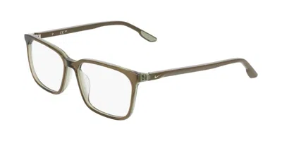 Nike 7184 Men's Glasses, Green, Size 53 In Khaki Green