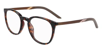 Nike 7257 Men's Glasses, Tortoiseshell, Size 51 In Brown