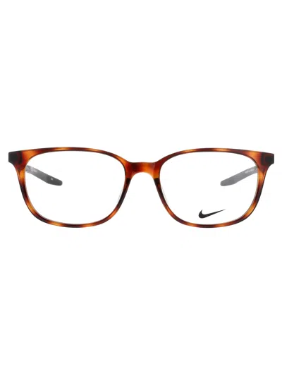 Nike 7283 Eyeglasses In Soft Tortoise/black - Demo