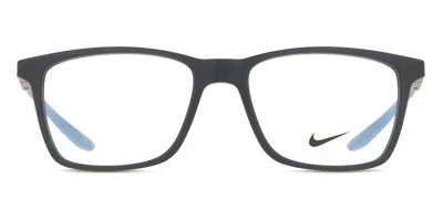 Nike 7286 411 Occhiali Da Vista Blu Per Uomo (solo Montatura) In Black